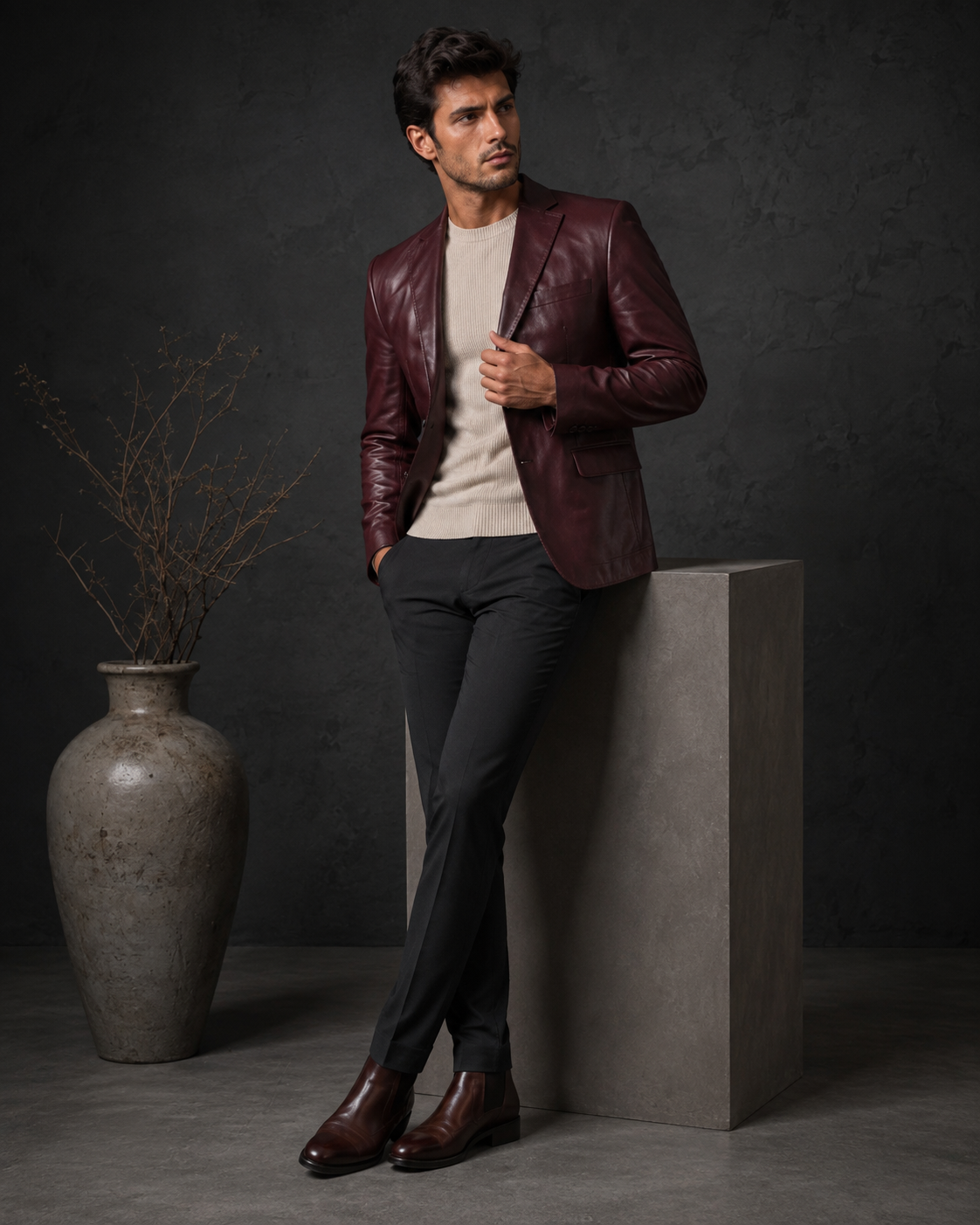 Chapman Leather Blazer - Image 4
