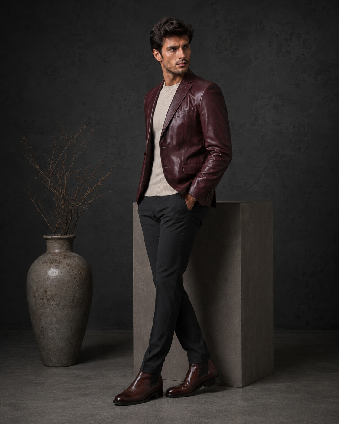 Chapman Leather Blazer - Image 2
