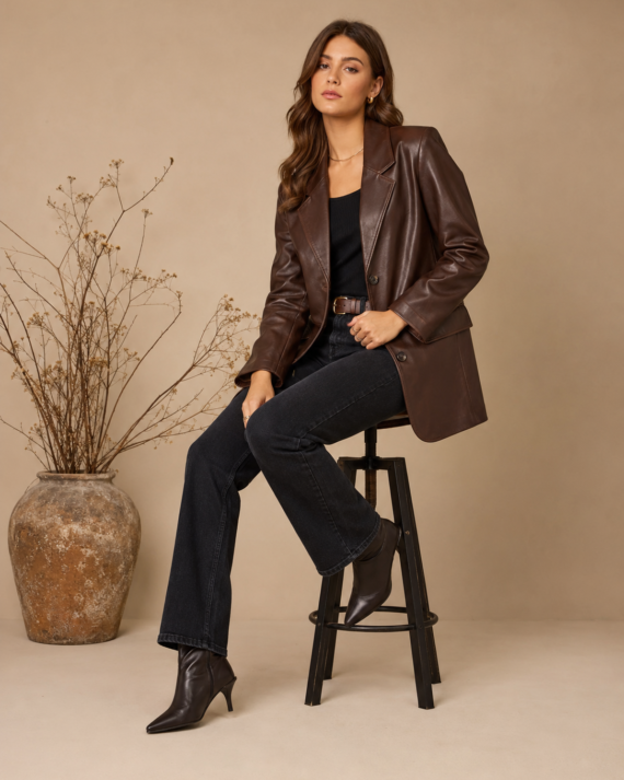 Ashford Long Leather Coat