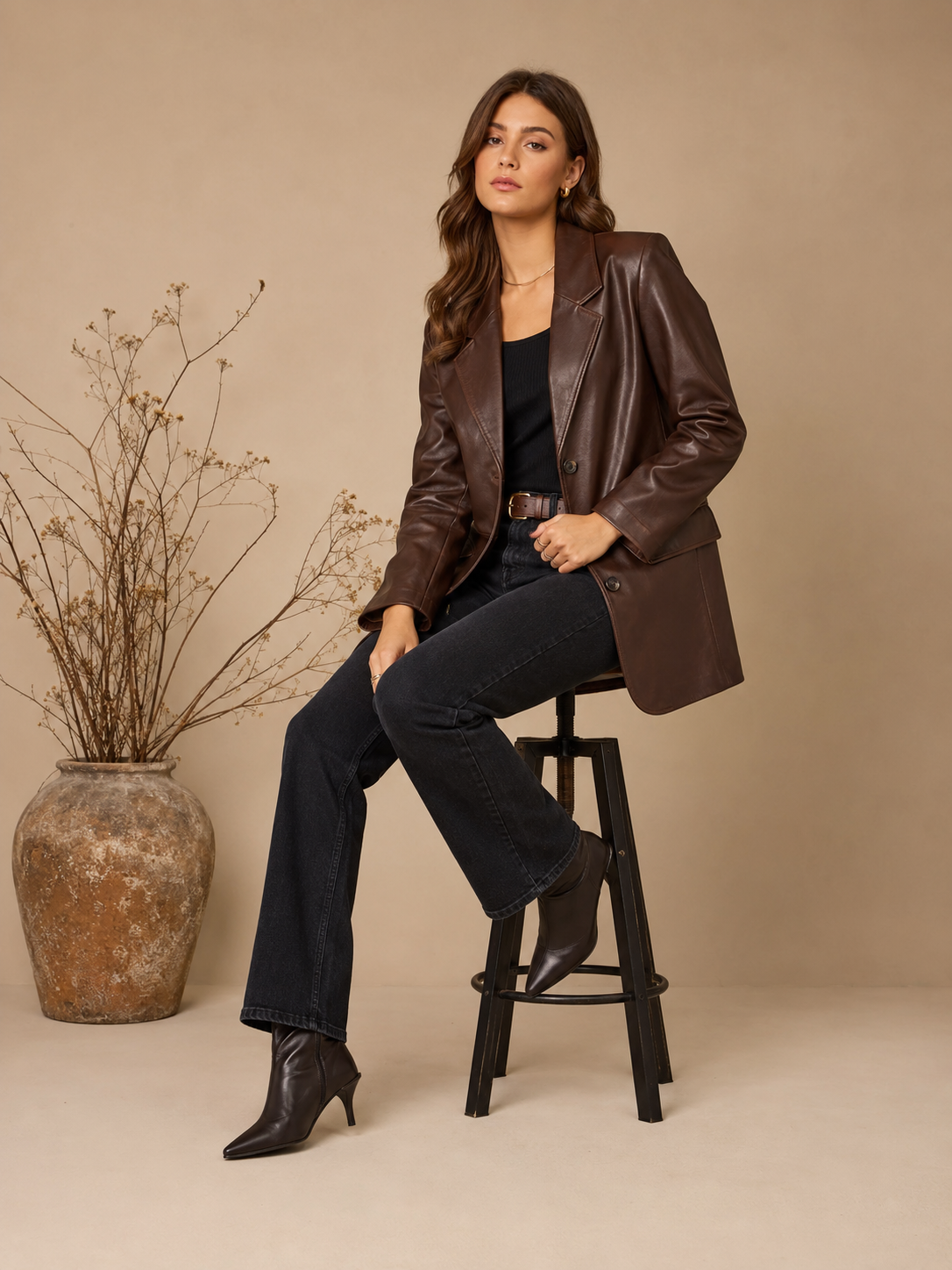 Ashford Long Leather Coat
