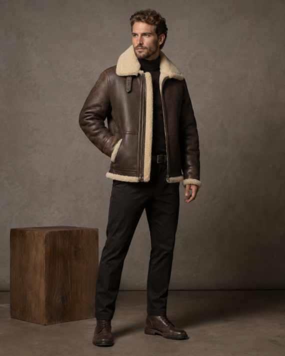 Alpine Winter Leather Coat
