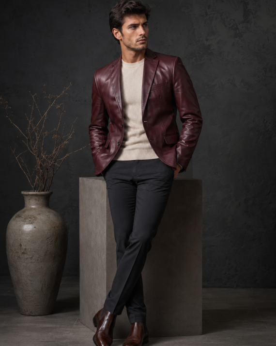 Chapman Leather Blazer