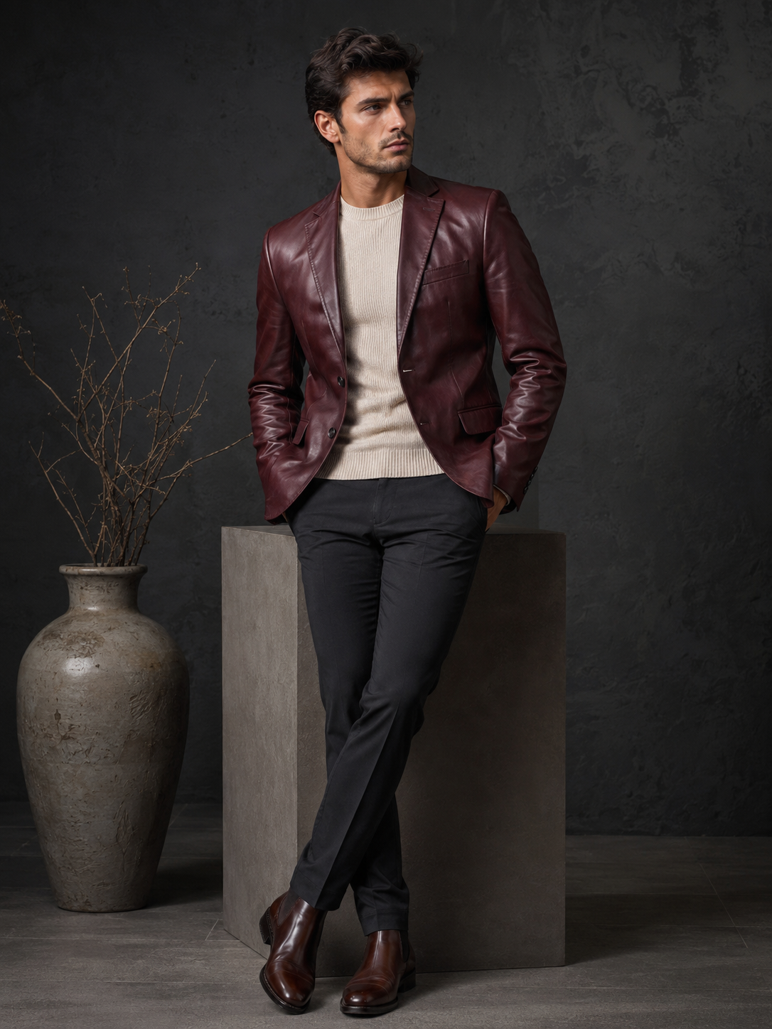 Chapman Leather Blazer