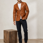 Dorset Tailored Leather Blazer