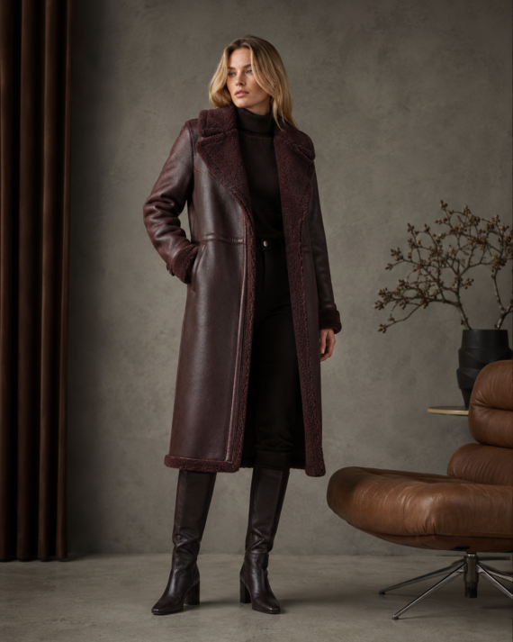 Boreal Sherpa-Lined Leather Jacket